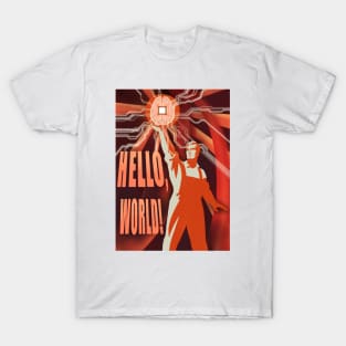 Soviet propaganda style poster. T-Shirt